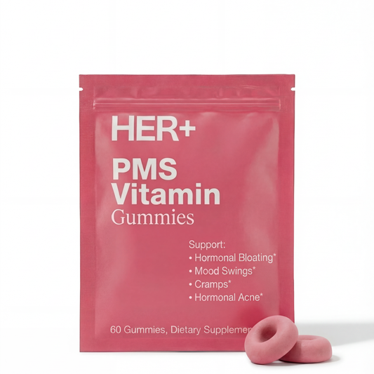 PMS Gummies for Cramps, Bloating & Mood Relief